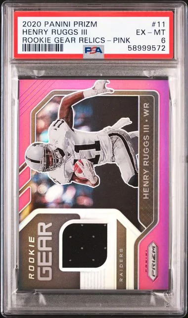 2020 Panini Prizm Henry Ruggs Iii Premier Jerseys Relics Pink #11 card image