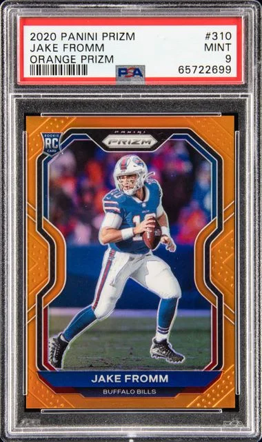 2020 Panini Prizm Jake Fromm Orange Prizm #310 card image