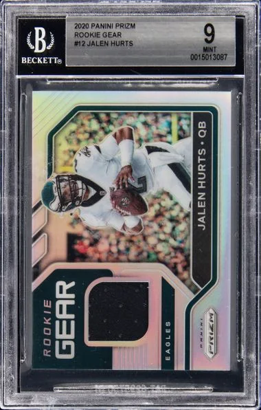 2020 Panini Prizm Jalen Hurts Emergent #12 card image