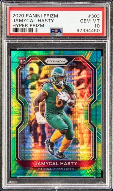 2020 Panini Prizm Jamycal Hasty Hyper Prizm #303 card image