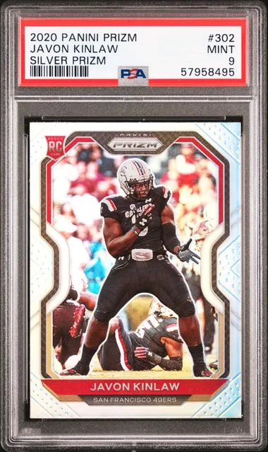 2020 Panini Prizm Javon Kinlaw Silver Prizm #302 card image