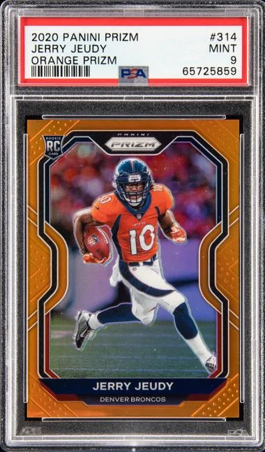 2020 Panini Prizm Jerry Jeudy Orange Prizm #314 card image