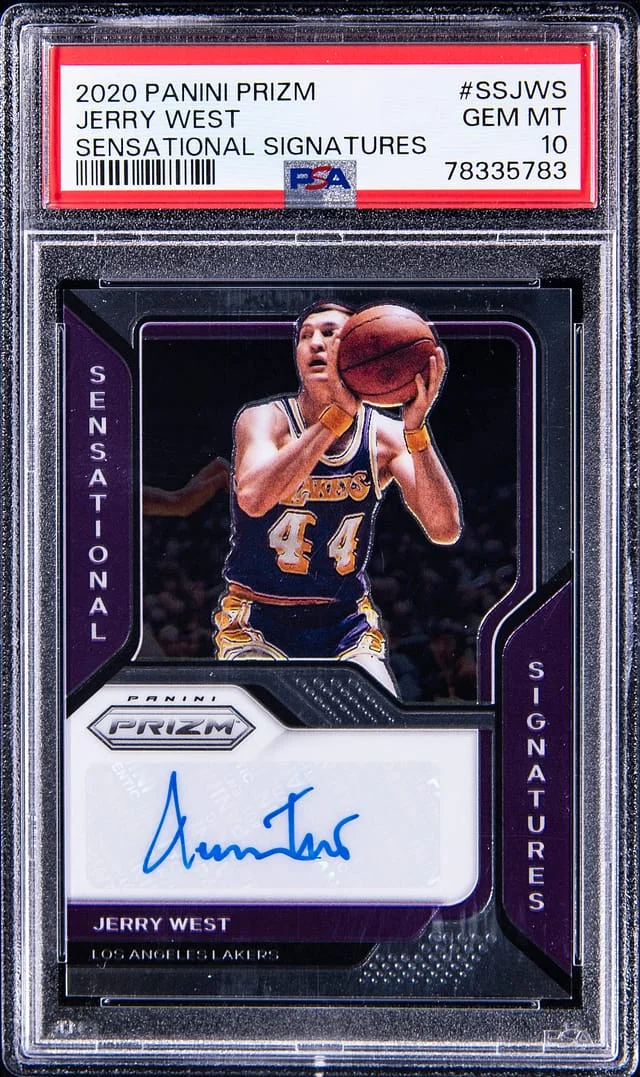 2020 Panini Prizm Jerry West Sensational Signatures #SSJWS card image