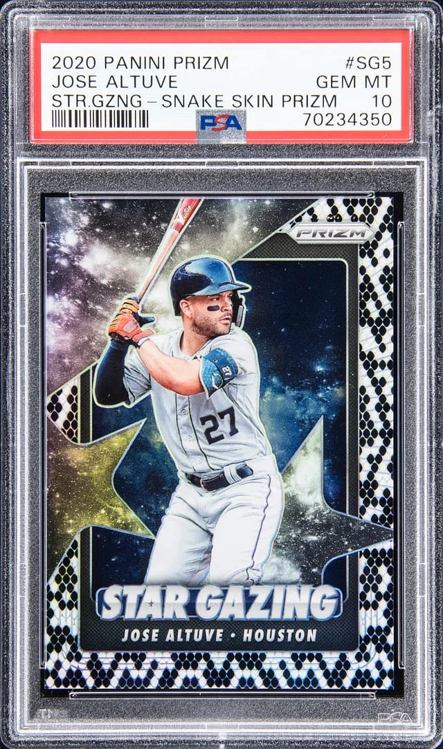 2020 Panini Prizm Jose Altuve Star Gazing - Snake Skin Prizm #SG5 card image