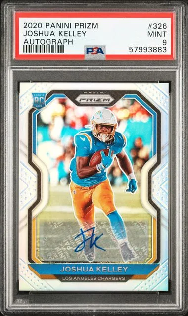 2020 Panini Prizm Joshua Kelley Hyper Prizm #326 card image
