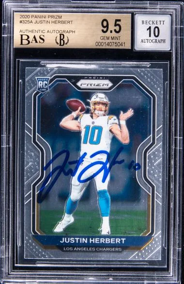 2020 Panini Prizm Justin Herbert #325A card image