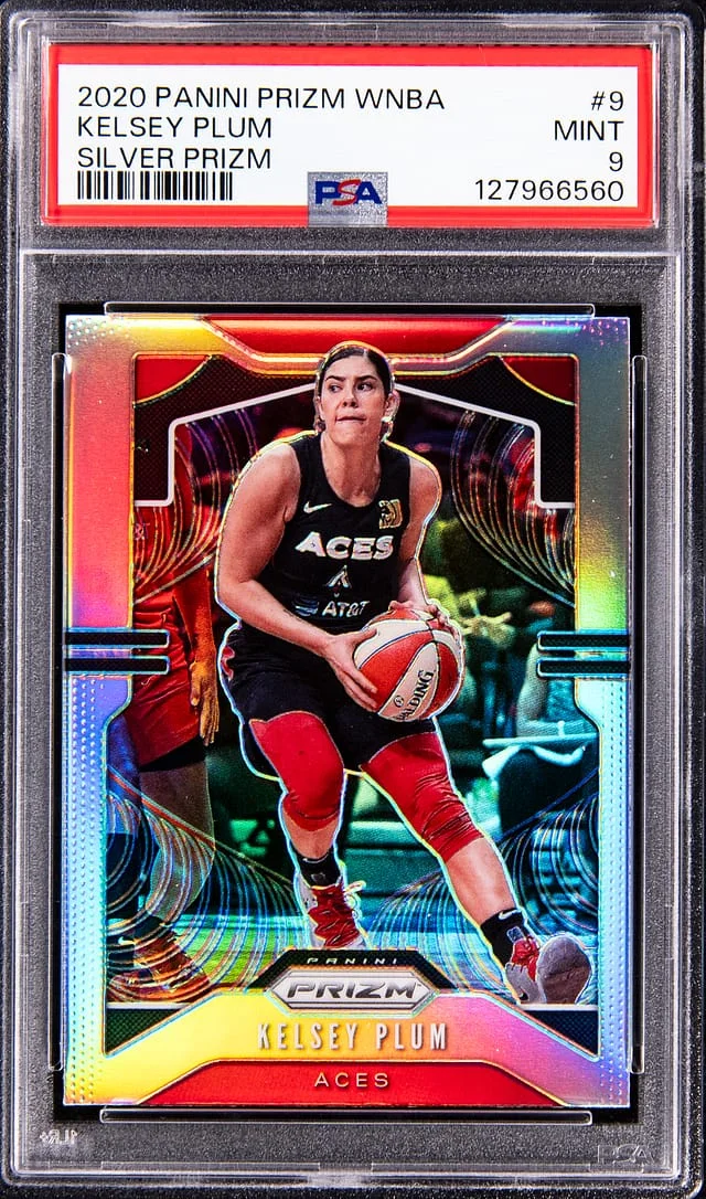 2020 Panini Prizm Kelsey Plum WNBA Silver Prizm #9 card image