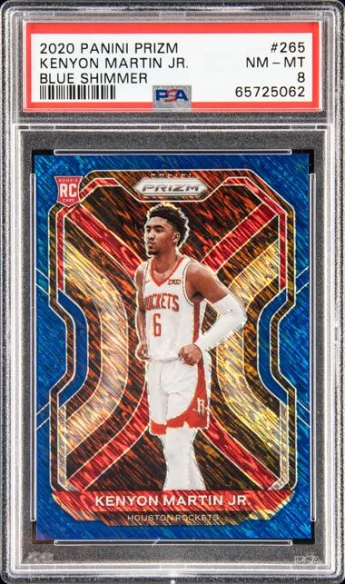 2020 Panini Prizm Kenyon Martin Jr. Blue Shimmer #265 card image