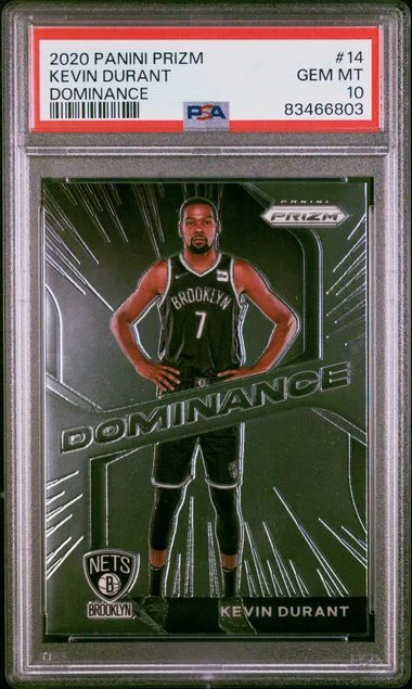 2020 Panini Prizm Kevin Durant Dominance #14 card image