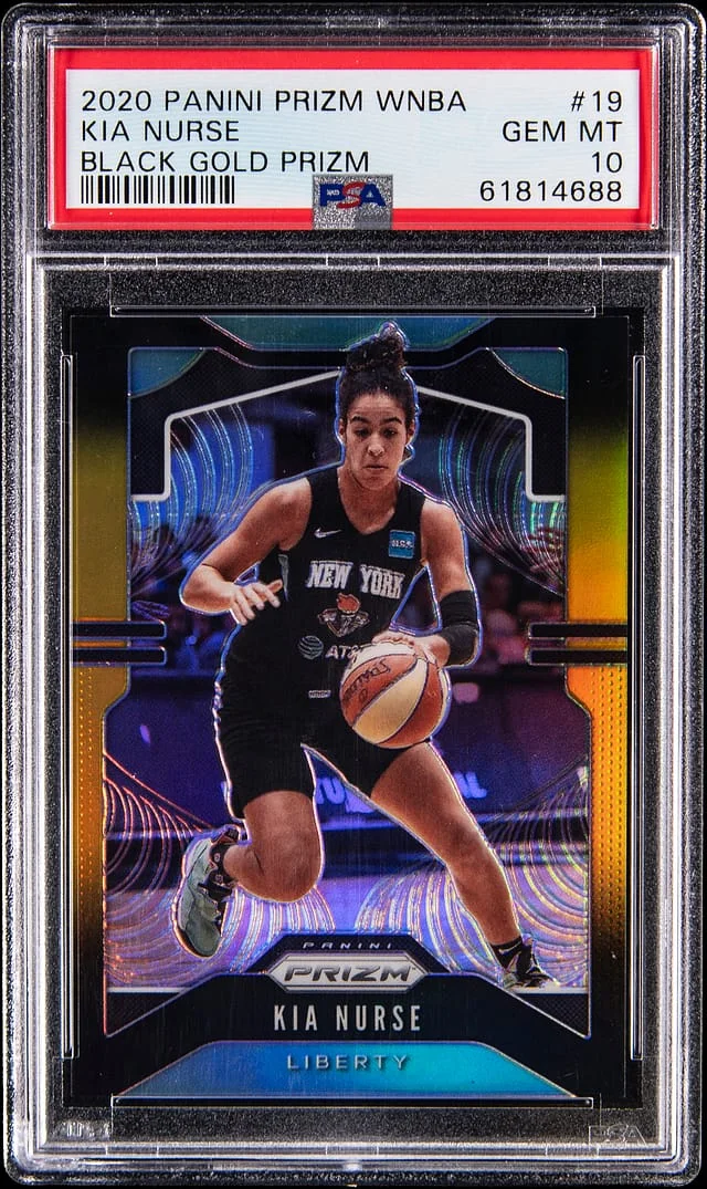 2020 Panini Prizm Kia Nurse WNBA Black Gold Prizm #19 card image
