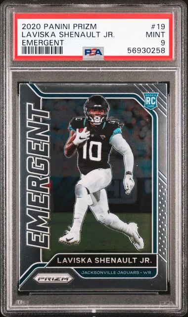 2020 Panini Prizm Laviska Shenault Jr. Emergent #19 card image