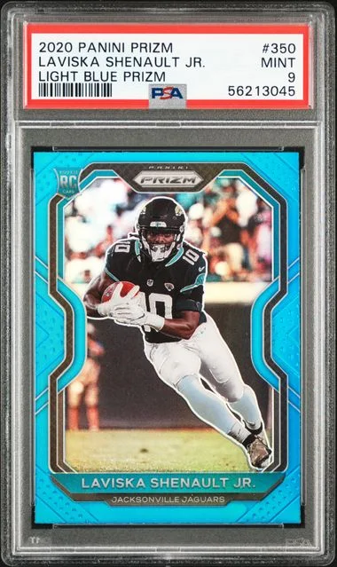 2020 Panini Prizm Laviska Shenault Jr. Blue Wave #350 card image