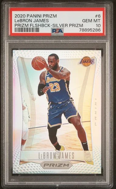 2020 Panini Prizm LeBron James Prizm Flashback Silver Prizm #6 card image