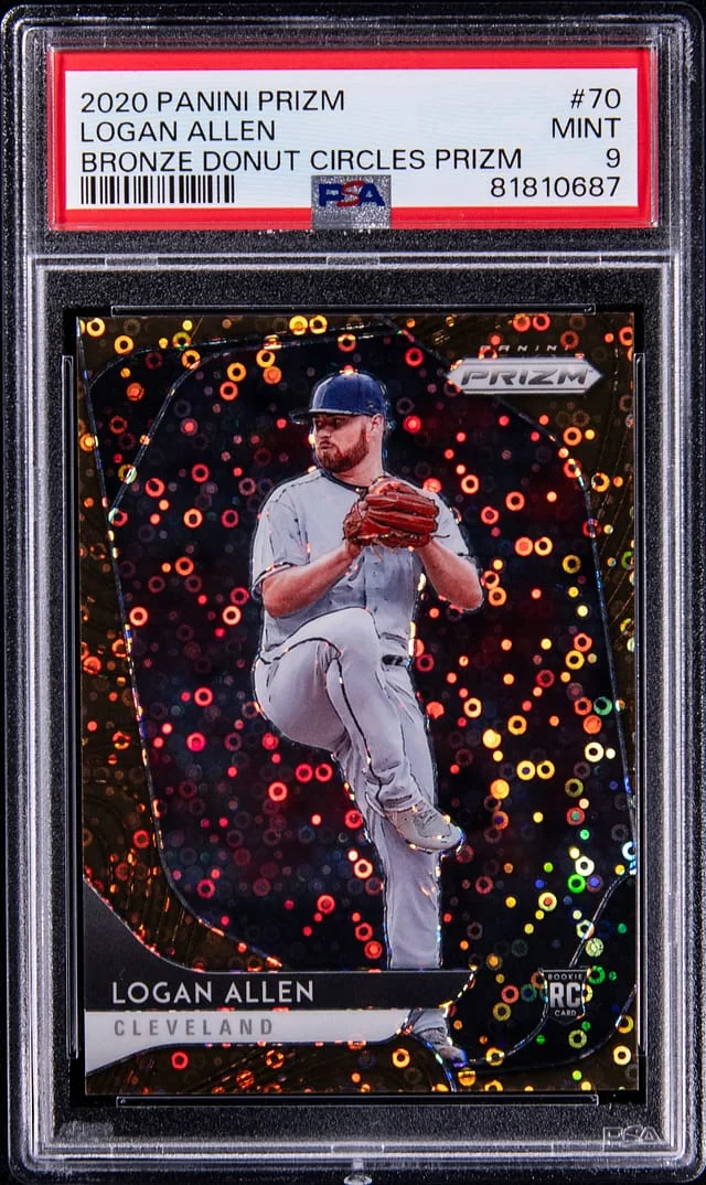 2020 Panini Prizm Logan Allen Bronze Donut Circles Prizm #70 card image
