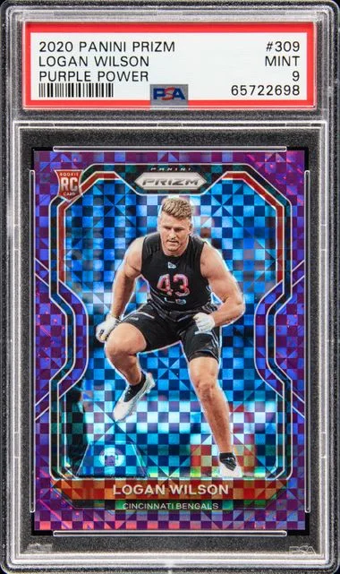 2020 Panini Prizm Logan Wilson Purple Power #309 card image