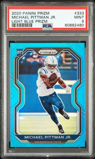 2020 Panini Prizm Michael Pittman Jr. Red/White/Blue Prizm #333 card image