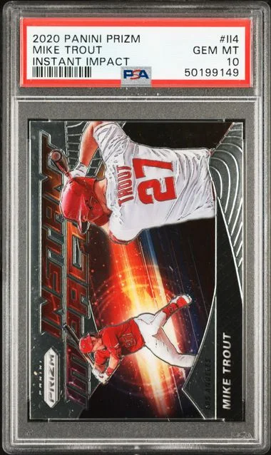 2020 Panini Prizm Mike Trout Instant Impact #II4 card image