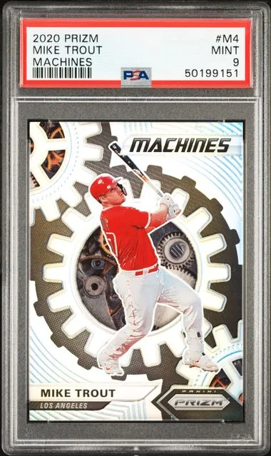 2020 Panini Prizm Mike Trout Machines #M4 card image