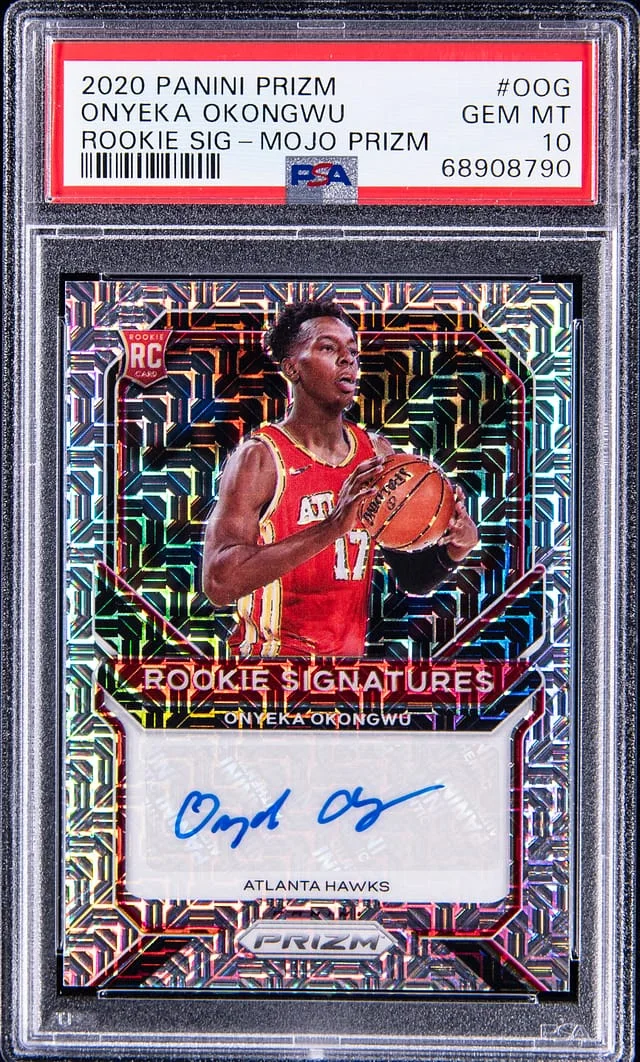 2020 Panini Prizm Onyeka Okongwu Signatures Mojo Prizm #OOG card image