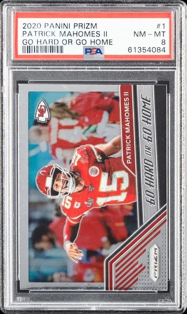 2020 Panini Prizm Patrick Mahomes II Go Hard Or Go Home #1 card image
