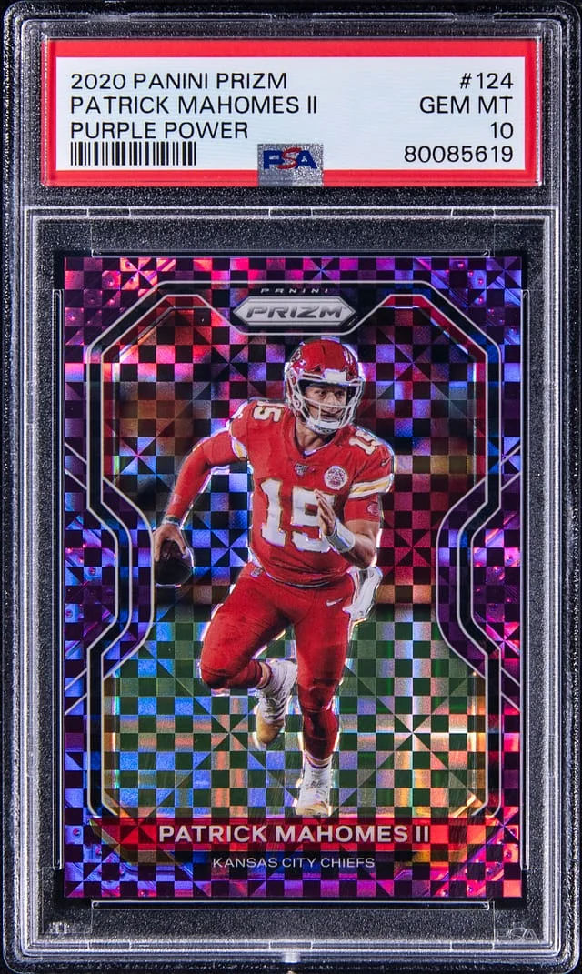 2020 Panini Prizm Patrick Mahomes II Red Ice #124 card image