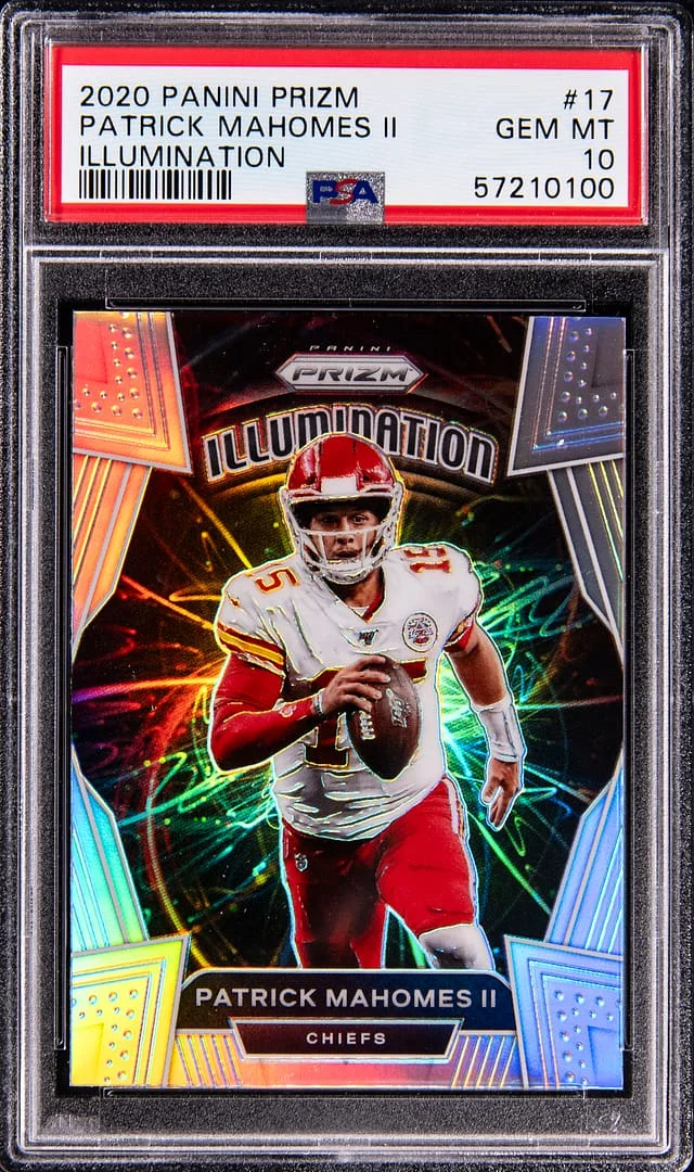 2020 Panini Prizm Patrick Mahomes II Illumination #17 card image
