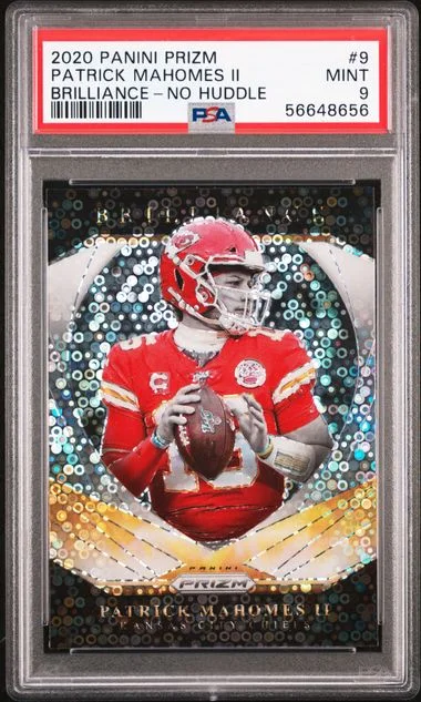 2020 Panini Prizm Patrick Mahomes II Brilliance #9 card image