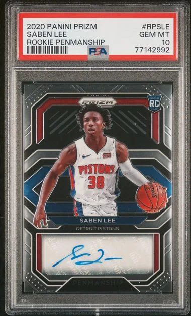 2020 Panini Prizm Penmanship Rpsle Saben Lee #no-number card image