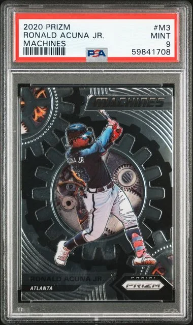 2020 Panini Prizm Ronald Acuna Jr. Machines #M3 card image