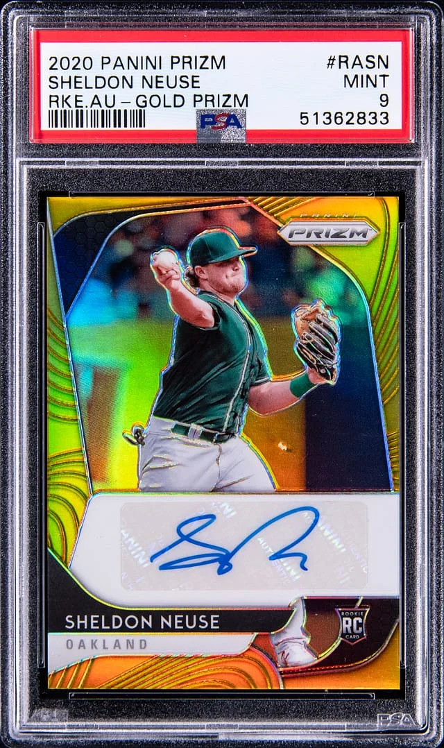 2020 Panini Prizm Sheldon Neuse Autographs Gold Prizm #RASN card image