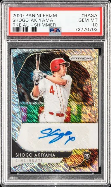 2020 Panini Prizm Shogo Akiyama Autographs Shimmer #RA-SA card image