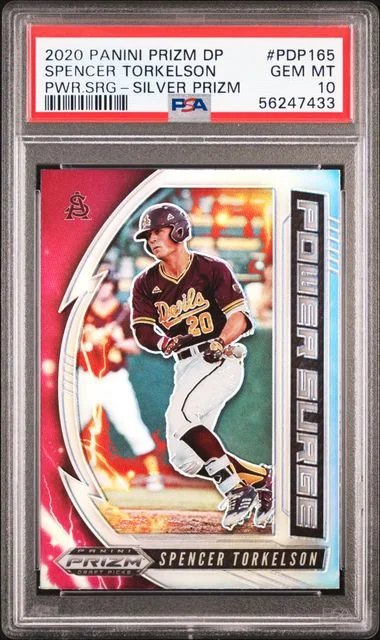 2020 Panini Prizm Spencer Torkelson Power Surge Red Mojo #PDP165 card image