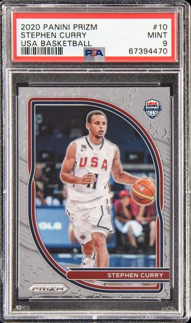 2020 Panini Prizm Stephen Curry USA Basketball #10 card image