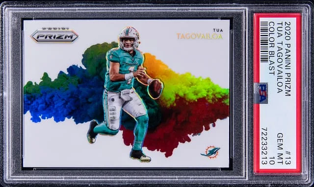 2020 Panini Prizm Tua Tagovailoa Color Blast #13 card image