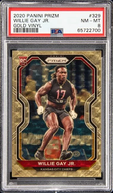 2020 Panini Prizm Willie Gay Jr. Gold Vinyl #329 card image