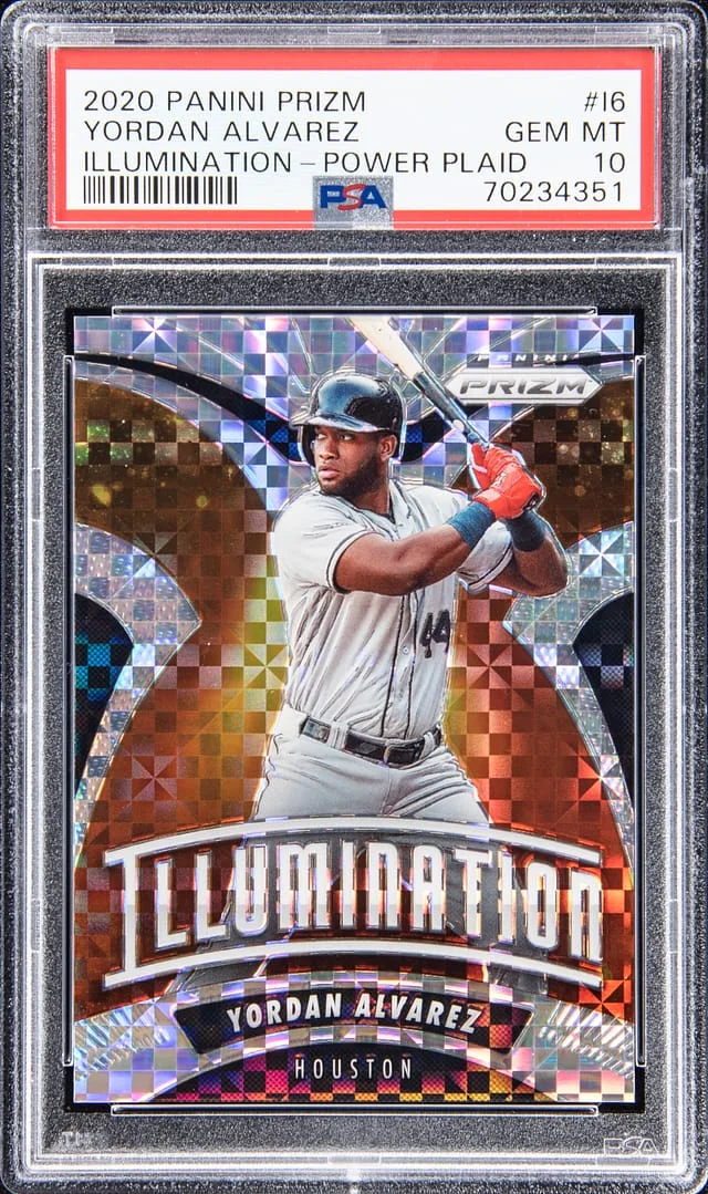 2020 Panini Prizm Yordan Alvarez Illumination - Power Plaid #I6 card image
