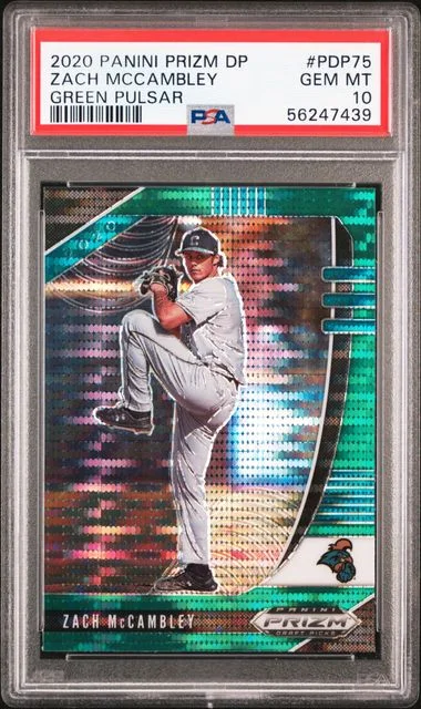 2020 Panini Prizm Zach Mccambley Green Pulsar #Pdp75 card image