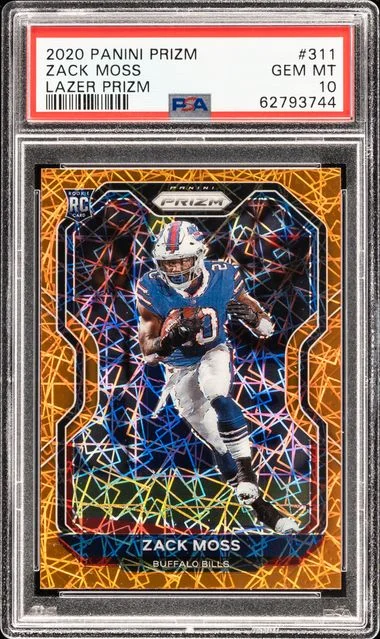 2020 Panini Prizm Zack Moss Autograph #311 card image