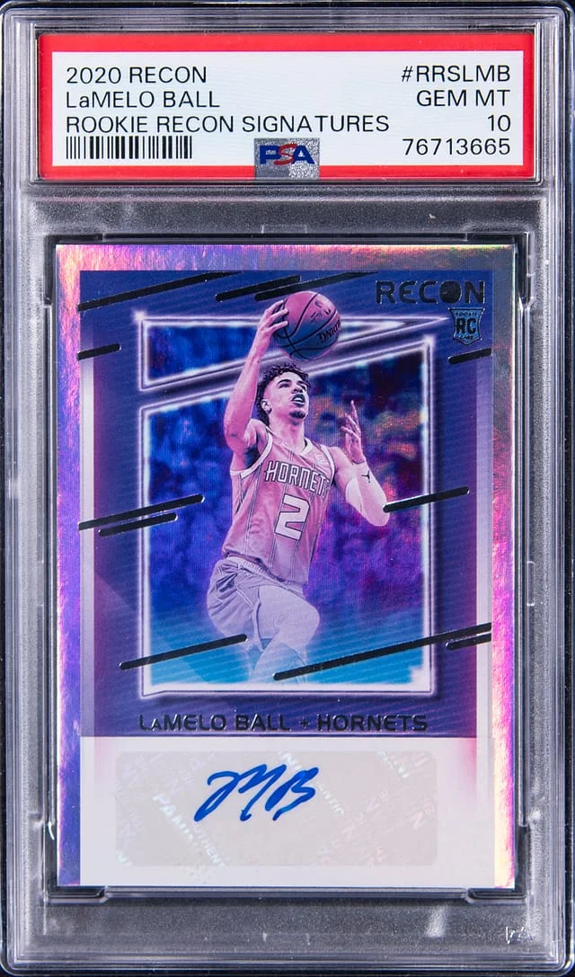 2020 Panini Recon LaMelo Ball Recon Signatures #RRSLMB card image