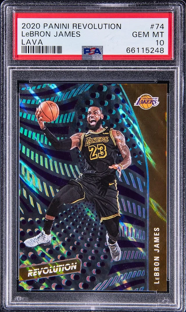 2020 Panini Revolution LeBron James Lava #74 card image