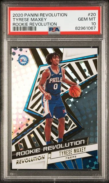 2020 Panini Revolution Tyrese Maxey Revolution #20 card image