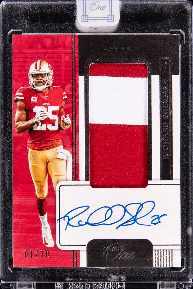 2020 Panini Richard Sherman One Patch Autograph #94 card image