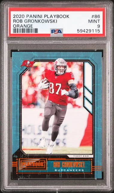 2020 Panini Rob Gronkowski Playbook Orange #86 card image