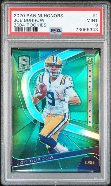2020 Panini Rookies 1 Joe Burrow Honors #2004 card image