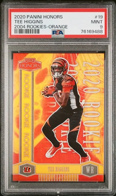 2020 Panini Rookies Orange 19 Tee Higgins Honors #2004 card image