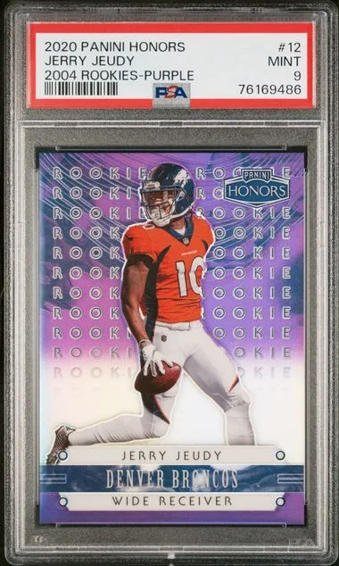 2020 Panini Rookies Purple 12 Jerry Jeudy Honors #2004 card image