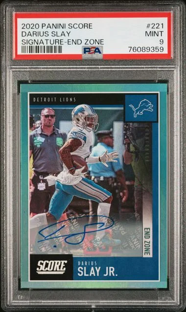 2020 Panini Score Darius Slay Signature End Zone #221 card image