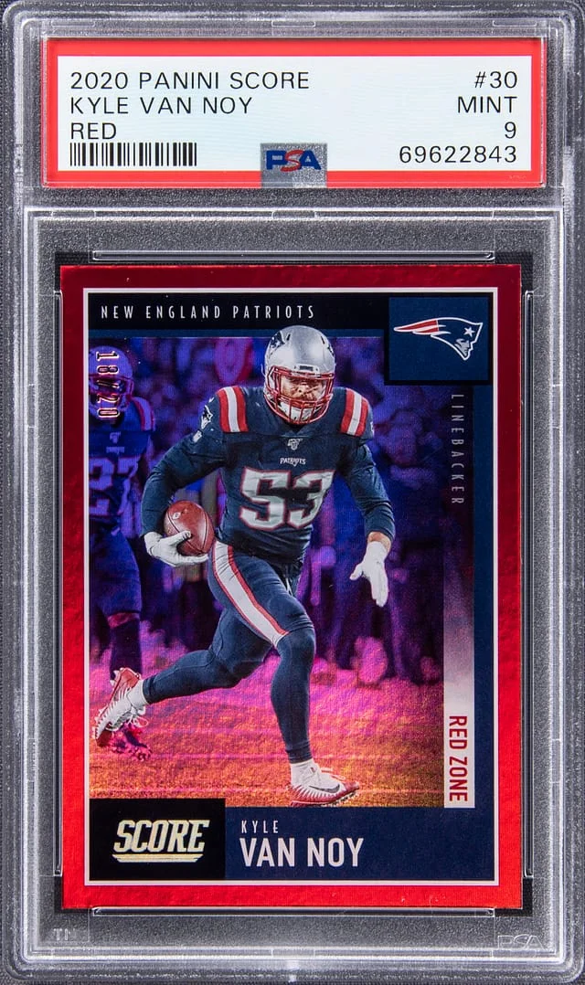 2020 Panini Score Kyle Van Noy Red #30 card image