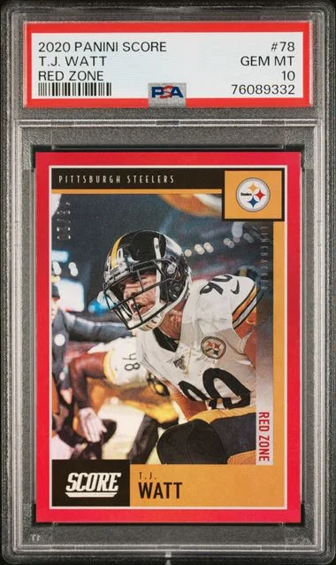 2020 Panini Score T.J. Watt Red Zone #78 card image