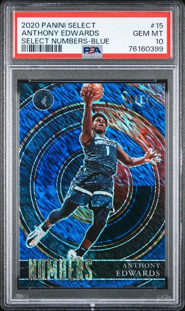 2020 Panini Select Anthony Edwards Select Numbers #15 card image